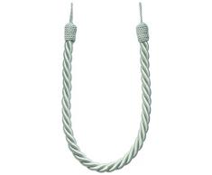 Jones Interiors-Reef Corda Intrecciata, con fermatenda Laterale, Colore: Argento