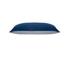 Jasmine Silk, Federa 100% pura seta di gelso 19 momme, seta charmeuse con parte inferiore in cotone, 1 pz, 50 x 75 cm, ipoallergenico Marina Militare