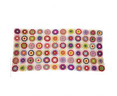 JANRON Coperta a Maglia Filati, Maglia Coperta Mano Fai da Te Materiale Pacchetto con allUncinetto e Filati, Maglieria Filati per Qualsiasi Progetto di Uncinetto,60 x 120cm/120 x 140cm