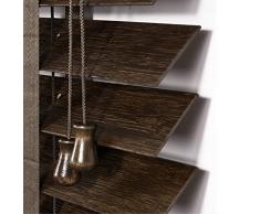 JIAJUTUI001 Tenda a Rullo in Bamboo Naturale in Casa e Cucina Tapparella Avvolgibile bambù Naturale Tenda a Pacchetto Parasole per Interni per Tende da Finestra (W45xH150/18x59in,Dark Brown)