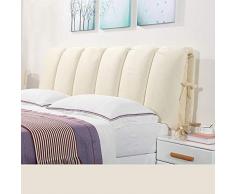 Antipolvere Letto Rigido in Legno Massello Addensato Cuscino Schienale Completo Anti-collisione Protezione LIXUMEI Copri Testata Letto in Pelle Cuscini da Lettura