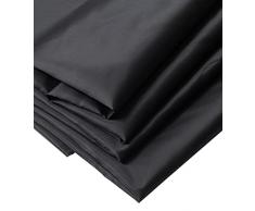 IPEA Tessuto Fodera Nero - 200 cm x 150 cm - Made in Italy - Tessuto al Metro per Cucito, Abbigliamento, Fodere, Giacche, Pantaloni, Gonne, Arredamento, Cuscini - Stoffa per Cucire e Foderare