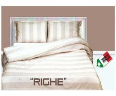 R.P Lilla 1 Piazza e Mezza cm 120x200 Lenzuolo sotto con Angoli 100/% Cotone Fantasia Sanremo Righe