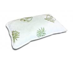 Baldiflex, Cuscino Guanciale Fiocco in Memory Foam, Misura 72x42 H12 cm , Aloe Vera