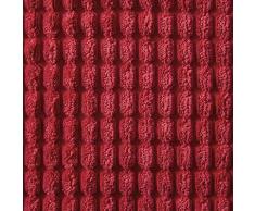 MIULEE Confezione da Federa Granula per Cuscino Fodera Morbido Quadrato Decorativo per Divano Letto Auto in Misto Poliestere 50 X 50cm 2 Pezzi Rosso