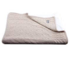 Babys Only, Coperta di maglia per bambini, Beige (Beige)