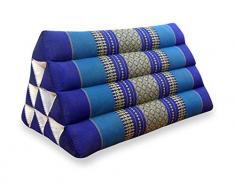 livasia | Cuscino Triangolare thailandese | Sostegno della Schiena e della nuca | Cuscino Relax dai Colori allegri