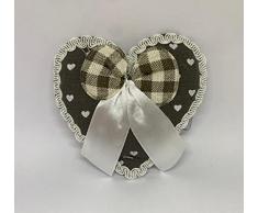 2 Ferma Tenda Magnetico Cuore Calamite per Tende Raccogli Tende Fermatenda Casa Colori Vari (Grigio)