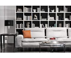 Centaur Cuscino Pelle Realizzato a Mano in Germania Cuscino del Divano Resistente in Vera Pelle 40x40 morrone Cognac