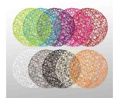 Nuances Du Monde - 3006475, Set Da Tavola , 38 Cm , Scouby , Fibra Di Carta , Marrone