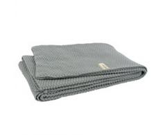 Little Naturals 516-511-64943 - Coperta lavorata a maglia, 75 x 100 cm, motivo Drops, colore: Grigio