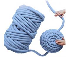 Knitting Yarn Chunky Morbido Coperta Filato Tubo di Cotone per Maglieria Rotolo di Lana per Uncinetto Fai da Te Fatto A Mano allUncinetto, Fai da Te Artigianato, 1 Litro, Lavabile in Lavatrice