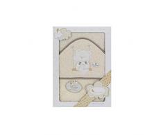 Interbaby Asciugamano con cappuccio per neonato SWING in beige - 560 g
