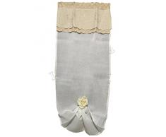 R.P. Coppia Tendine Tende Astrid - Country Shabby Chic Provenzale - Cm 60x240