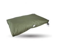 Ligo Tommy - Materasso per Cani Idrorepellente e AntiGraffio, Realizzato in Italia. Cuscino Cuccia per Cane AntiGraffio antimacchia Perfetto per luso Interno ed Esterno. (M: 100 x 60 cm, VERDE OLIVA)