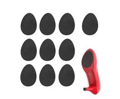 Adesivi Suola Antiscivolo per Scarpe, 10 Paia Antiscivolo Cuscinetti per Scarpe Inserti per Tallone Protezione Suola per Uomo e Donna, Usura Ridotta Della Suola, Suola Pads Antiscivolo（Nero）