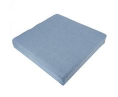 Cuscino da Pavimento Quadrato per Yoga Morbido per Uso Domestico Cuscino da Meditazione Rimovibile Lavabile in più Colori(Blu)