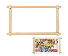 Frame Di Scorrimento Del Punto Croce, Supporto Per Punto Croce in Legno Per Ricamo Ad Ago, Supporto Del Telaio Trapunta Per Cucire