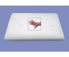 supply24, Cuscino poggiatesra Ortopedico con Gel, massaggiante, 80 x 40 x 12 cm, Un Lato Morbido e Uno Medio