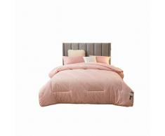 BNBO-L Fluffy Trapunta Matrimoniale, Superfine Fibra di riempimento, Tenere al Caldo Quilt Solido Colore Non Eseguire Cotton Four Seasons Trapunta Rosa/Giallo/Grigio