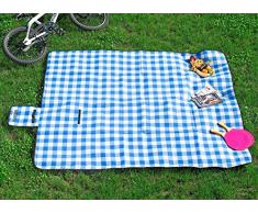 Pearl - Coperta da picnic in pile, 200 x 175 cm, superficie inferiore idrorepellente