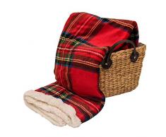 Daunex Plaid Stampa Digitale in Coral