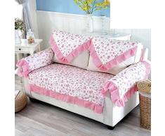 WXTFQB Divano da Giardino Cuscino Antipolvere Divano Copridivano di Piena Copertura-Rosa 140x190cm(55x75inch)