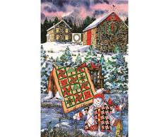 yangyue, Pittura Diamante 5d, Pittura Diamante Diamante Punto Croce Strass Ricamo Calze Natalizie Parete Una Trapunta allegria Natalizia Christma Home 50x60cm