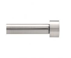 Umbra Cappa Asta per tende singola regolabile, diametro di 1,9 cm, 91-168 cm, Acciaio, Nichel/acciaio