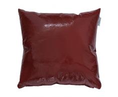 Morbidissimi Cuscino arredo ecopelle verniciata stropicciata Amaranto P269 70x70 cm