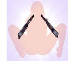 Cintura di supporto in pelle per collo e coscia, comodo cuscino per collo in schiuma