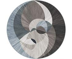 WZLL Tappeti Rotondi Moderni Soggiorno Divano Tappeto Rotondo Large Lavabile in Lavatrice Interno Tappetino Diametro 80cm/100cm/120cm/140cm/160cm/180cm/200cm (Color : Multi-olored, Size : Ø120cm)