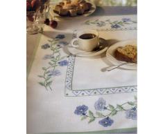 Rico Design Trapunta di fiori - Kit completo per ricamo a punto croce contato