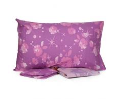 Personaggi Completo Letto Disney Princess Singolo Lenzuolo sopra, sotto e Federa Principessa (Una Piazza e Mezza)