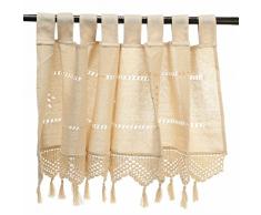 Bureze Country Style Francese Cotone Lino Ricamo Cafe Tenda Cucina casa Tenda