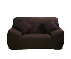 Paracity Stretch copridivani 2 posti in tessuto Fodera Protector Divano Fodera per Loveseat, Coffee, 2 seater:140-185cm