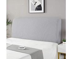 HUAOSCN Elastica Copritestata per Testiera del Letto Fodera Matrimoniale/Singolo / 1 Piazza e Mezza all-Inclusive Letto Copritestiera Tessuto Lavabile Antipolvere testiera Fodera di Protezione