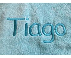 RICAMO PERSONALIZZATO TELO DA SPIAGGIA, VACANZA, ASCIUGAMANI, 100% COTONE, 400 G/MQ, COLORE: ARANCIONE