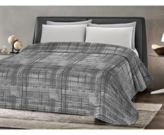 Banzaii Trapuntino Mezza Stagione, Autunnale, Primaverile Copriletto Trapuntato Imbottito Singolo 170x260 cm Gaia Grigio Made in Italy