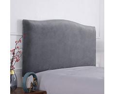 Copri+Testata+Letto+Matrimoniale/Singolo Copertura testiera Letto Elasticizzato in Velluto Protettiva Copritestiera Antipolvere Fodera per testiera del Letto ( Color : A , Size : 170-190cm )