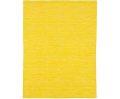 Carpetfine: Tappeto Kelim Loom 200x290 cm Giallo - Monocromatico