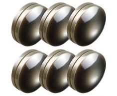 Pesi magnetici per tende da tendaggio, con magnete, per tenda da finestra, per evitare di soffiare (grigio, 6 set)