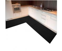 Arrediamo Insieme Nel Web Tappeto Cucina Angolare su Misura Bordato Tessitura 3D Retro Antiscivolo Contattare Venditore per Info MOD.Evita ANGOLARE 10cm Marrone