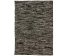 Carpetfine: Tappeto Kelim 80x250 cm Grigio - Cotone - Geometrico