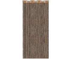 Tenda a fili effetto Lurex, per porta, con occhielli, decorazione alla moda, Poliestere, gold - gelbgold, 140 x 250 cm