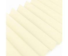 Victoria M. Tenda Plissé, 45 x 100 cm, Crema, Tenda Plissettata EasyFix Klemmfix montabile Senza Fori