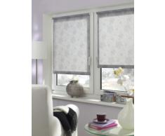 Gardinia, Tenda a rullo con ricamo, Grigio (Silber), tessuto, 120 x 150 cm