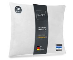 LILENO HOME - Set di 1 imbottitura per cuscino, cuscino interno lavabile adatto per persone allergiche, imbottitura in poliestere per cuscini da divano, poltrona, sedie e poggiatesta 45 x 45 cm