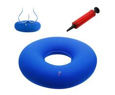 Cuscino Emorroidi Ciambella, Cuscino Gonfiabile a Ciambella da, Cuscino Emorroidi Gonfiabile, Emorroidi Dolore, Coccige Pain,Gravidanza, Nascita del Bambino, Prostatite Uso a Casa, Auto o Ufficio-38cm