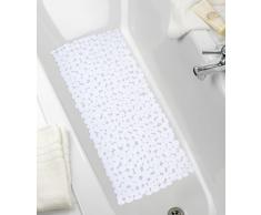 Wenko 20276100 Tappeto vasca Paradise bianco, Materiale plastico, Bianco